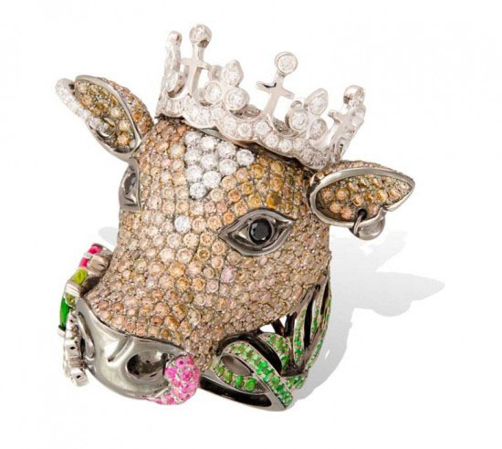 来自法国珠宝设计师Lydia Courteille的《动物庄园》