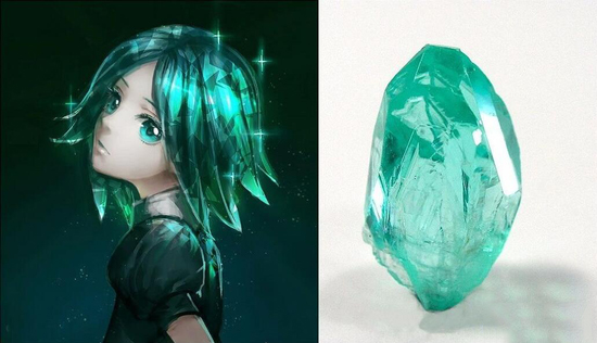 磷叶石：拥有美丽的蓝绿色头发的特殊宝石